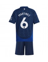 Manchester United Lisandro Martinez #6 Bortedraktsett Barn 2024-25 Korte ermer (+ bukser)